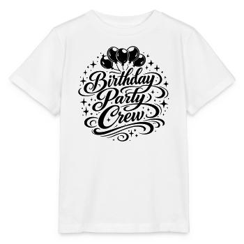 Birthday Party Crew - Stanley/Stella MINI CREATOR Kids’ T-Shirt - white - Front - Maike (125cm)