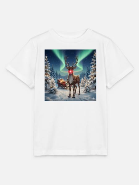 Rudolph im Polarwald - Stanley/Stella Kinder T-Shirt MINI CREATOR - Weiß