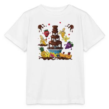 Chocolate Fountain Fruit Friends Design - Stanley/Stella MINI CREATOR Kids’ T-Shirt - white - Front - Maike (125cm)