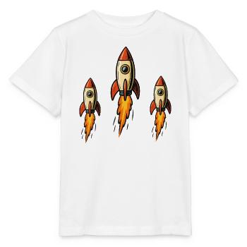 Three missiles - Stanley/Stella MINI CREATOR Kids’ T-Shirt - white - Front - Maike (125cm)