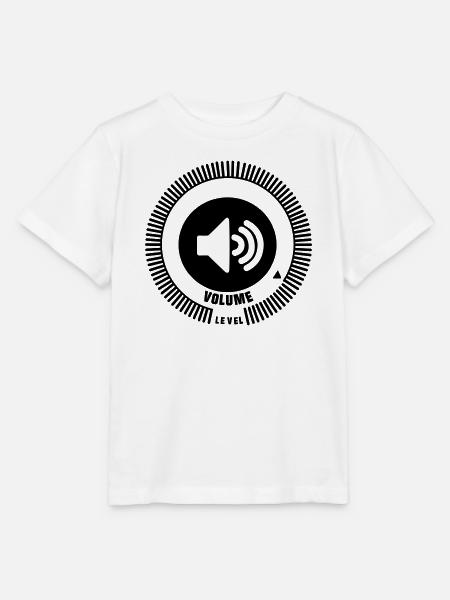 Lautstärkeregler - Stanley/Stella Kinder T-Shirt MINI CREATOR - Weiß