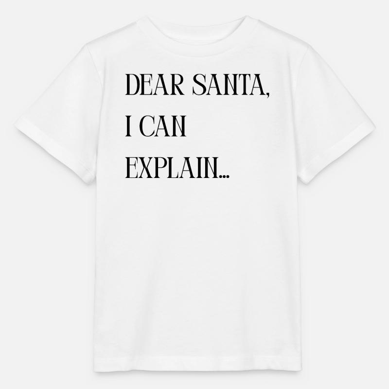 Titel Dear Santa I can explain – Lustiger Spruch - Stanley/Stella Kinder T-Shirt MINI CREATOR  - Weiß