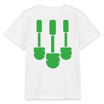 La meilleure brosse de toilettes multipliée par trois ! - T-shirt bio MINI CREATOR Stanley/Stella Enfant - blanc - Devant - Maike (125cm)