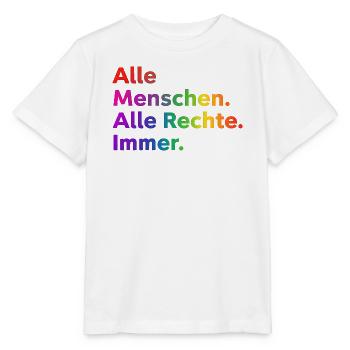 All People All Rights Always Statement - Stanley/Stella MINI CREATOR Kids’ T-Shirt - white - Front - Maike (125cm)