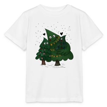 Kleine Weihnachtsbaum Familie - Stanley/Stella Kinder T-Shirt MINI CREATOR  - Weiß - Vorne - Maike (125cm)