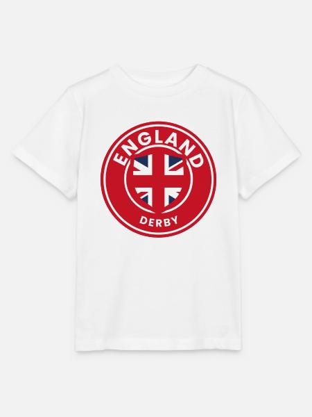 England-Derby-Wappenschild - Stanley/Stella Kinder T-Shirt MINI CREATOR  - Weiß