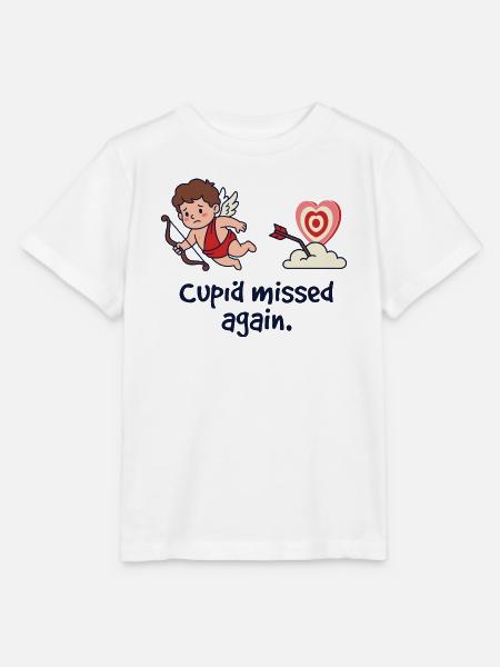 Cupid verpasst wieder lustige Anti-Valentine-Single - Stanley/Stella Kinder T-Shirt MINI CREATOR - Weiß