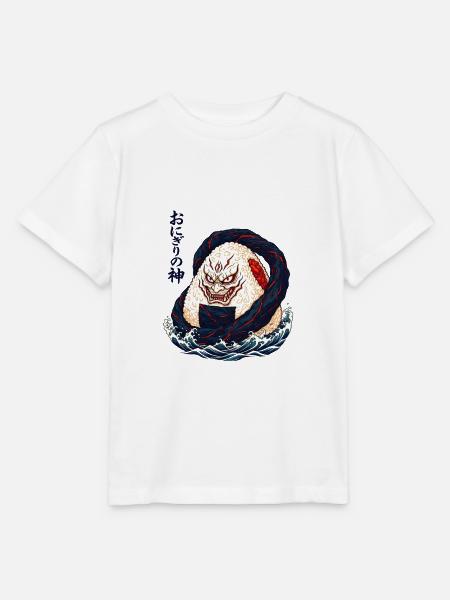 Onigiri Monster Japanische Wellenkunst - Stanley/Stella Kinder T-Shirt MINI CREATOR  - Weiß
