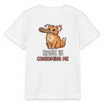Rage Is Consuming Me Cute Cat Meme - Stanley/Stella MINI CREATOR Kids’ T-Shirt - white - Front - Maike (125cm)