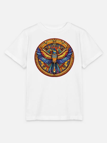 Phönix Mandala Feuerfächer - Stanley/Stella Kinder T-Shirt MINI CREATOR - Weiß
