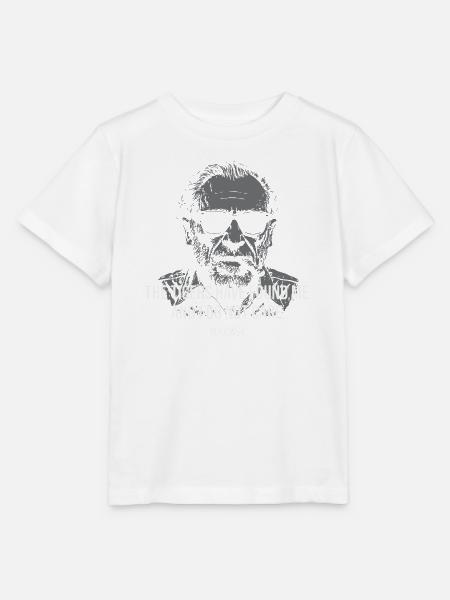 Bukowski-Dichterporträt mit fettem Zitat - Stanley/Stella Kinder T-Shirt MINI CREATOR  - Weiß
