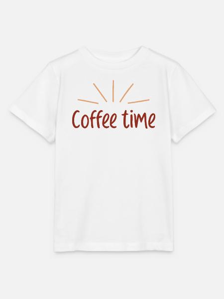 Retro Sunshine Time Kaffee - Stanley/Stella Kinder T-Shirt MINI CREATOR - Weiß