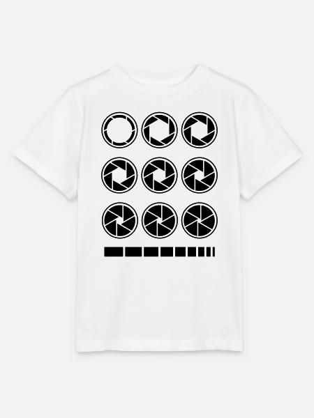 Blende Belichtungszeit Kamera Fotografie - Stanley/Stella Kinder T-Shirt MINI CREATOR - Weiß