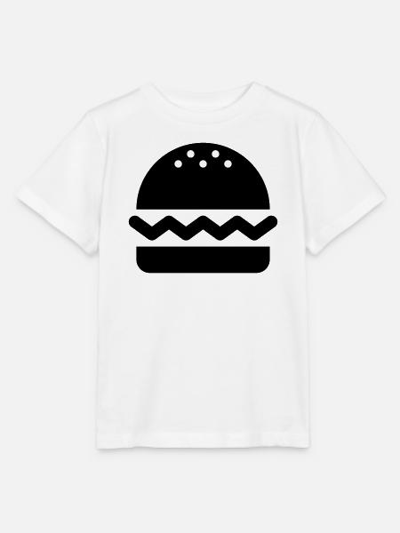 Hamburger, Burger - Stanley/Stella Kinder T-Shirt MINI CREATOR  - Weiß