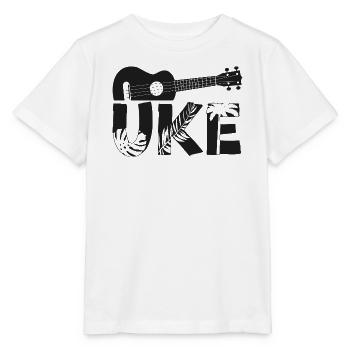 Hawaiian Ukulele Uke Uke - Stanley/Stella MINI CREATOR Kids’ T-Shirt - white - Front - Maike (125cm)