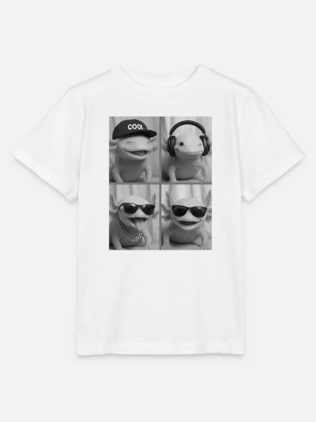Axolotl - Stanley/Stella Kinder T-Shirt MINI CREATOR  - Weiß