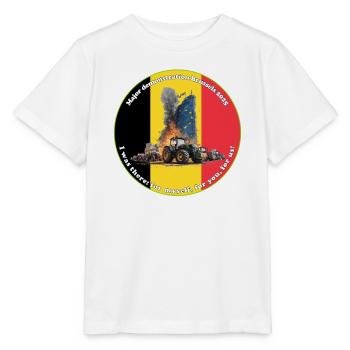 Farmers' protests in Brussels 2025 - Stanley/Stella MINI CREATOR Kids’ T-Shirt - white - Front - Maike (125cm)