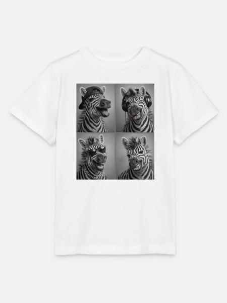 Zebra - Stanley/Stella Kinder T-Shirt MINI CREATOR - Weiß