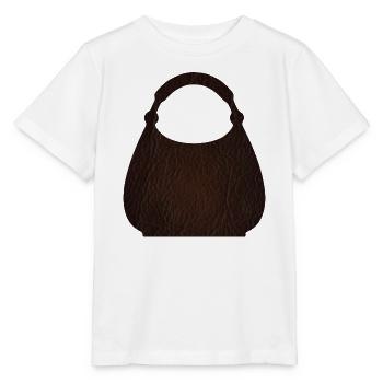 Brown Leather Bag Texture - Stanley/Stella MINI CREATOR Kids’ T-Shirt - white - Front - Maike (125cm)