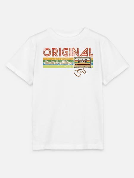 Original 1976 Limited Edition - Kassette - Stanley/Stella Kinder T-Shirt MINI CREATOR  - Weiß