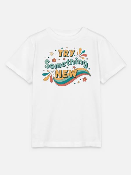 Probier etwas Neues aus - Stanley/Stella Kinder T-Shirt MINI CREATOR - Weiß