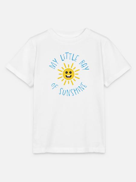 RAY_OF_SUN_BLUE - Stanley/Stella Kinder T-Shirt MINI CREATOR - Weiß