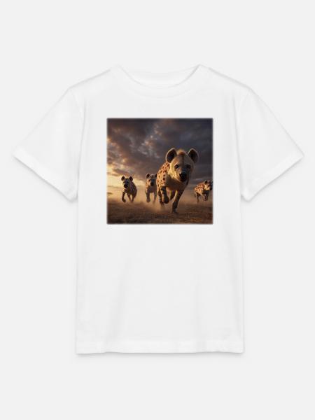 Hyänen Gruppe Savanne Wildlife Design - Stanley/Stella Kinder T-Shirt MINI CREATOR - Weiß