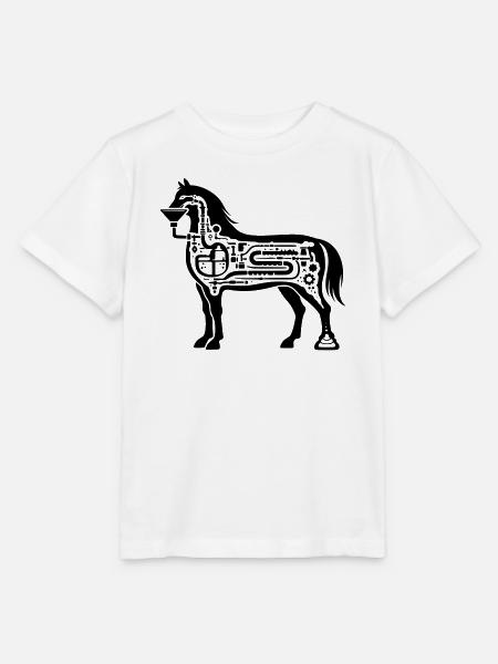 pferd verdauung - Stanley/Stella Kinder T-Shirt MINI CREATOR - Weiß