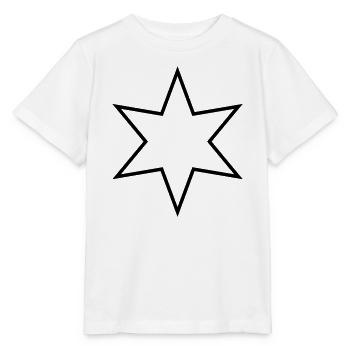 Six-pointed star - six-pointed star - Stanley/Stella MINI CREATOR Kids’ T-Shirt - white - Front - Maike (125cm)