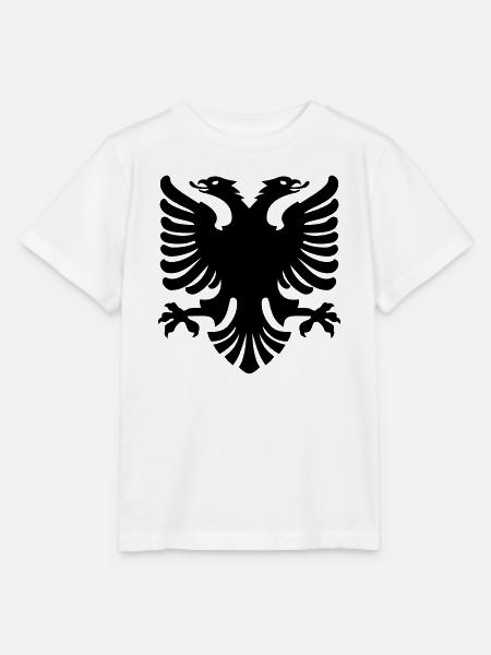 Shqipe Adler – Albanien Doppelkopf Nationalflagge - Stanley/Stella Kinder T-Shirt MINI CREATOR - Weiß