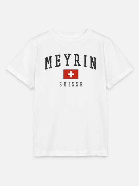 Meyrin Schweiz Flaggenbogen - Stanley/Stella Kinder T-Shirt MINI CREATOR - Weiß