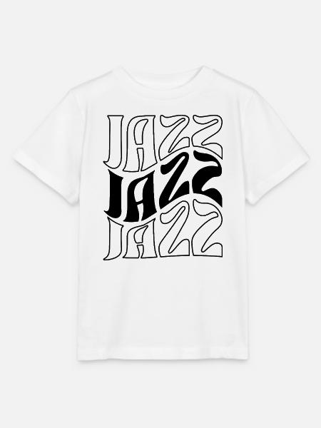 Kühnes Jazzmusik-Logo-Design - Stanley/Stella Kinder T-Shirt MINI CREATOR  - Weiß