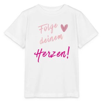 SUIS TON CŒUR Imprimer - T-shirt bio MINI CREATOR Stanley/Stella Enfant - blanc - Devant - Maike (125cm)