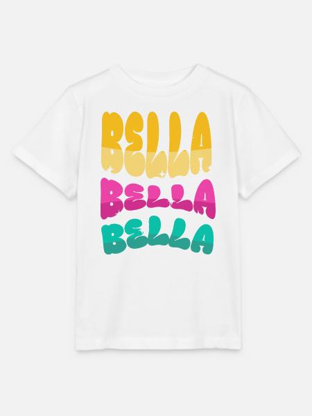Bella Name Arabella - Stanley/Stella Kinder T-Shirt MINI CREATOR - Weiß