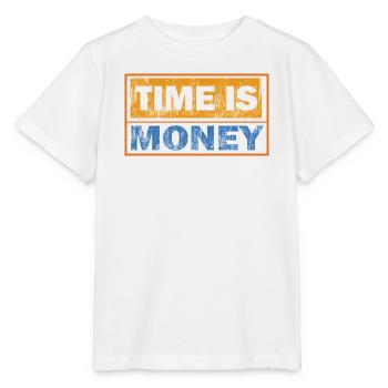 Time Is Money: Contrast Typography - Stanley/Stella MINI CREATOR Kids’ T-Shirt - white - Front - Maike (125cm)