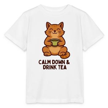 Hangover Tea Tranquil Wellbeing - Stanley/Stella MINI CREATOR Kids’ T-Shirt - white - Front - Maike (125cm)