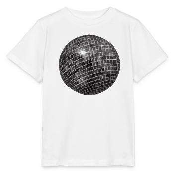 Sphère géométrique à paillettes - T-shirt bio MINI CREATOR Stanley/Stella Enfant - blanc - Devant - Maike (125cm)