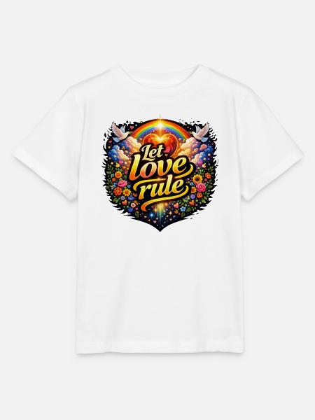 Lass die Liebe herrschen - Stanley/Stella Kinder T-Shirt MINI CREATOR  - Weiß