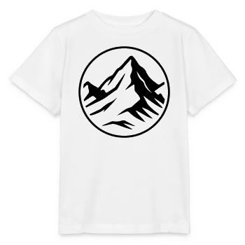 Sommet de l’icône de la montagne - T-shirt bio MINI CREATOR Stanley/Stella Enfant - blanc - Devant - Maike (125cm)