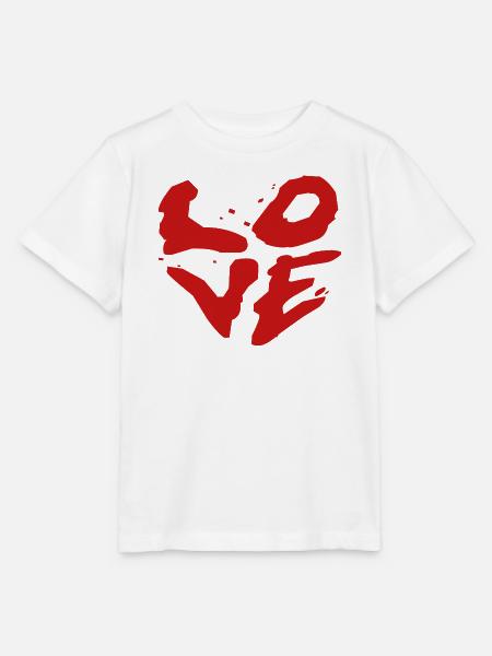 Liebe Pinselstil - Street Art - Stanley/Stella Kinder T-Shirt MINI CREATOR - Weiß