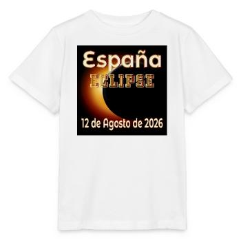 Eclipse Observation Spain - Stanley/Stella MINI CREATOR Kids’ T-Shirt - white - Front - Maike (125cm)
