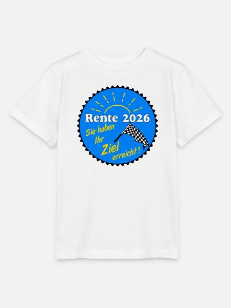 Rente 2026 , Ziel erreicht - Stanley/Stella Kinder T-Shirt MINI CREATOR - Weiß