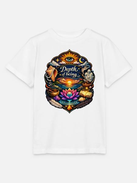 Tiefe des Seins - Stanley/Stella Kinder T-Shirt MINI CREATOR  - Weiß