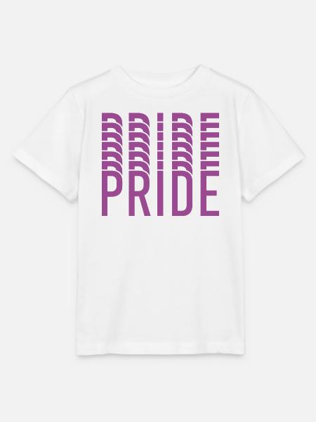 Purple Pride Typografie-Mosaik - Stanley/Stella Kinder T-Shirt MINI CREATOR - Weiß