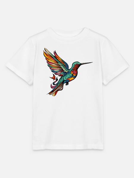 Kolibri Vogel Comic - Stanley/Stella Kinder T-Shirt MINI CREATOR - Weiß