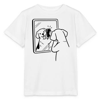 selfie dog hund - Stanley/Stella Kinder T-Shirt MINI CREATOR  - Weiß - Vorne - Maike (125cm)