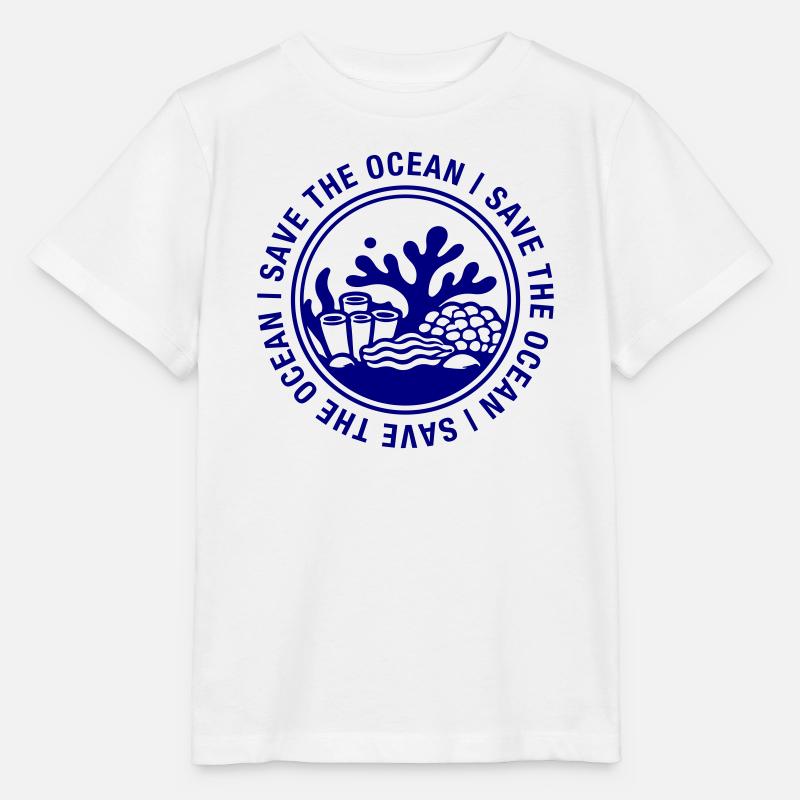 Sauver l’océan - T-shirt bio MINI CREATOR Stanley/Stella Enfant - blanc
