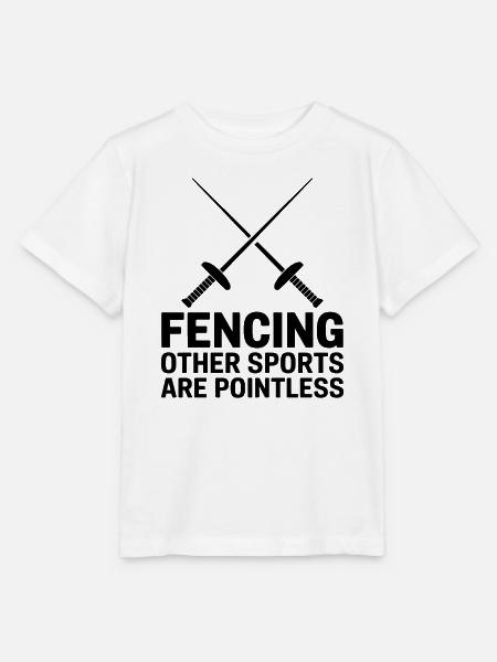 Fechten Sprüche Lustiges Fechten Geschenk - Stanley/Stella Kinder T-Shirt MINI CREATOR  - Weiß