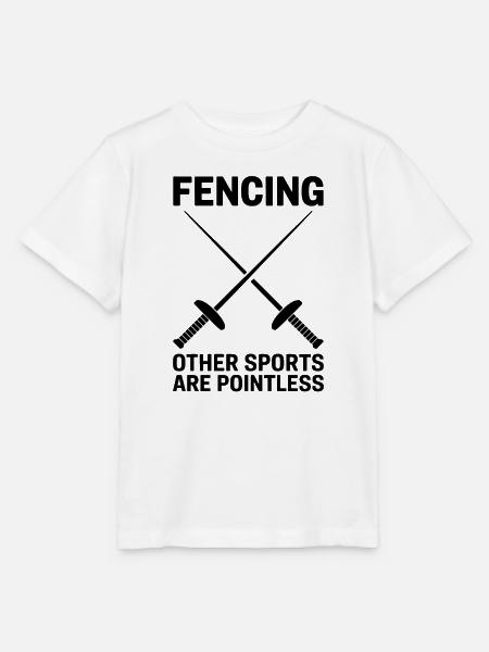 Fechten Sprüche Lustiges Fechten Geschenk - Stanley/Stella Kinder T-Shirt MINI CREATOR - Weiß