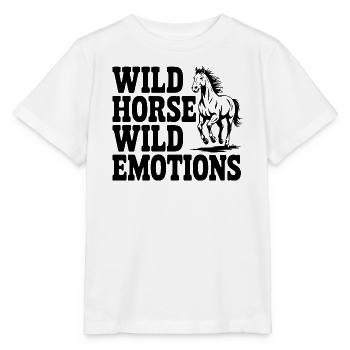 Wildpferd, wilde Gefühle - Stanley/Stella Kinder T-Shirt MINI CREATOR  - Weiß - Vorne - Maike (125cm)